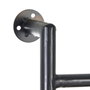 BigBuy Home Porte-manteau Verre Noir Doré Métal