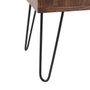 BigBuy Home Buffet Bleu et Marron en Bois et Métal