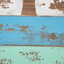 BigBuy Home Buffet Bleu et Marron en Bois et Métal