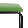 Banquette 110 x 40 x 68 cm Tissu Synthétique Métal Vert