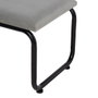 BigBuy Home Banquette en Tissu Synthétique Gris et Métal