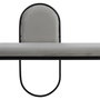 BigBuy Home Banquette en Tissu Synthétique Gris et Métal