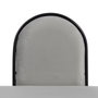 BigBuy Home Banquette en Tissu Synthétique Gris et Métal