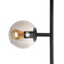 BigBuy Home Suspension Moderne Verre Noir et Métal 40 x 40 x 234 cm