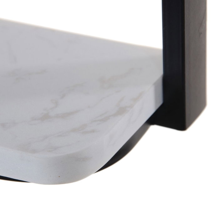 BigBuy Home Miroir mural Blanc Noir 60 x 2,5 x 90 cm