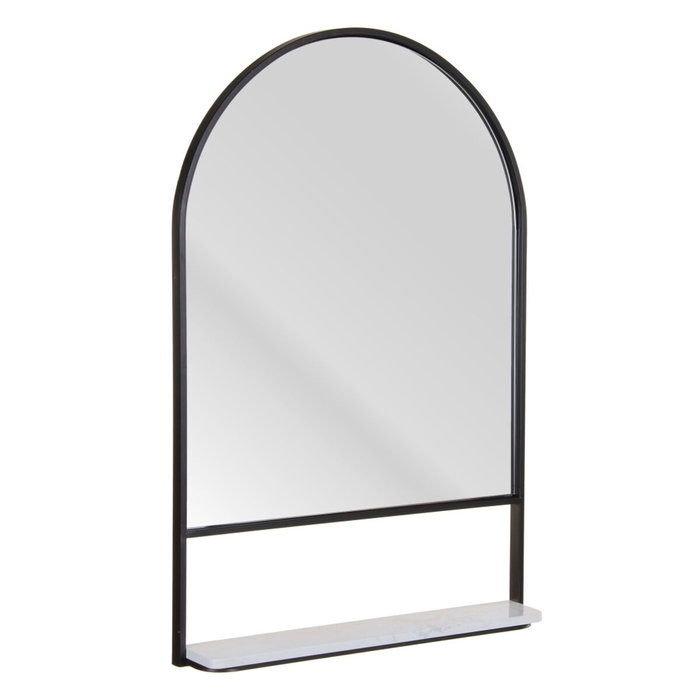 BigBuy Home Miroir mural Blanc Noir 60 x 2,5 x 90 cm