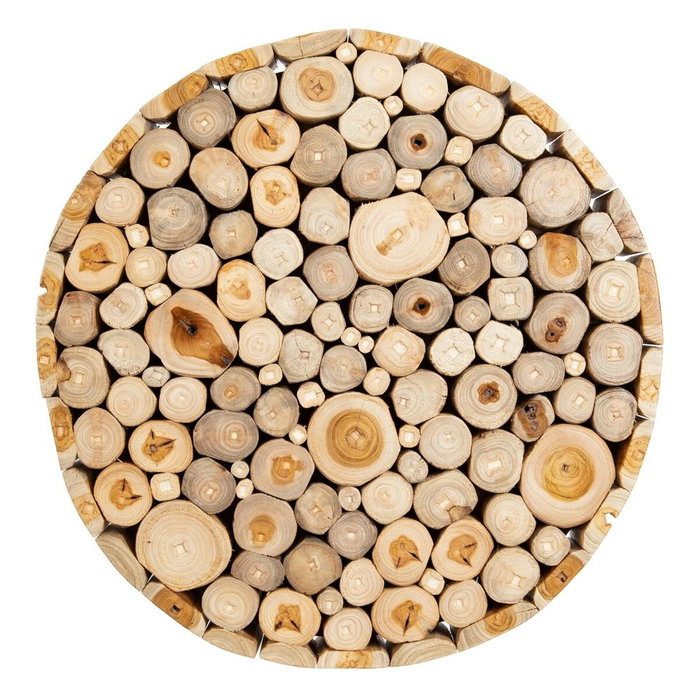 BigBuy Home Table d'appoint Naturel bois de teck 50 x 50 x 55 cm