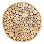 BigBuy Home Table d'appoint Naturel bois de teck 50 x 50 x 55 cm
