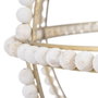 BigBuy Home Suspension 54 x 54 x 54 cm Métal Bois Blanc