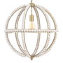 BigBuy Home Suspension 54 x 54 x 54 cm Métal Bois Blanc