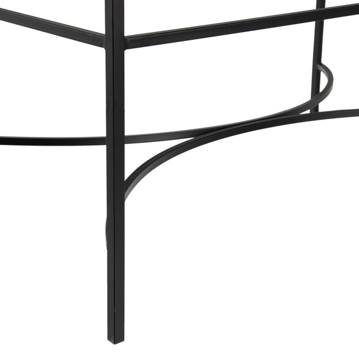 BigBuy Home Table Basse Rectangulaire Verre et Métal Noir BigBuy Home Table Basse Rectangulaire Verre et Métal Noir