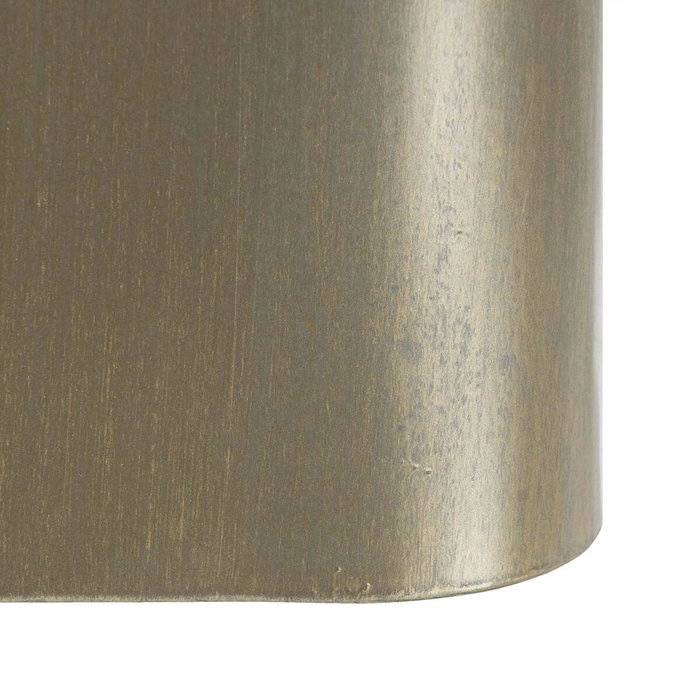 BigBuy Home Table d'appoint Verre Noir et Doré