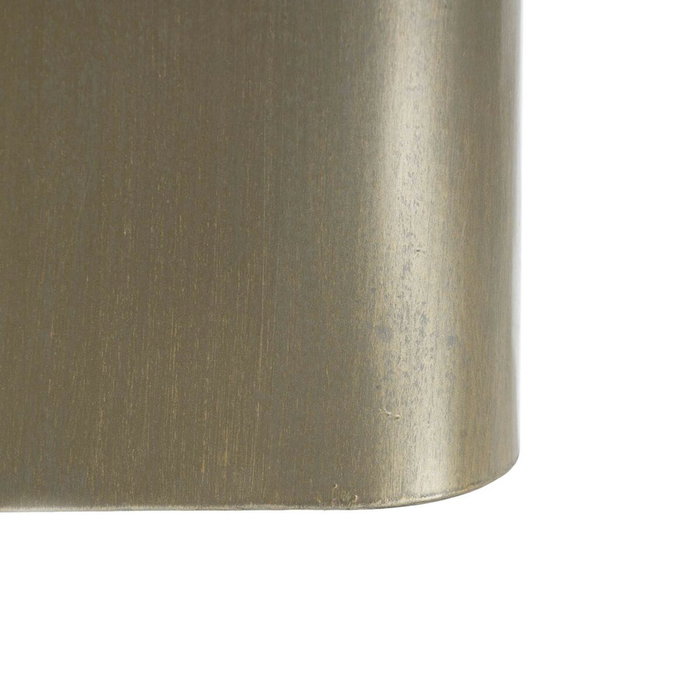 BigBuy Home Table d'appoint Carrée Verre Noir et Doré