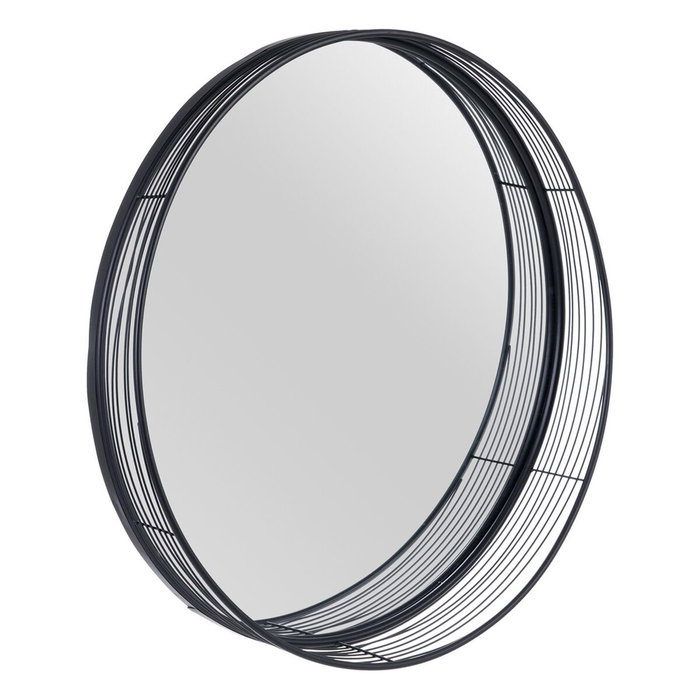 BigBuy Home Miroir mural Noir 81 x 15,5 x 81 cm
