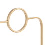 BigBuy Home Plateau apéritif Doré Métal avec Anses 26,5 x 25 x 32,5 cm