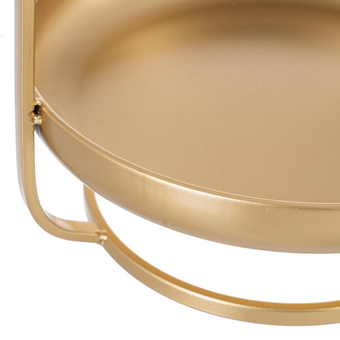 BigBuy Home Plateau apéritif Doré Métal avec Anses 26,5 x 25 x 32,5 cm BigBuy Home Plateau apéritif Doré Métal avec Anses 26,5 x 25 x 32,5 cm