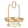 BigBuy Home Plateau apéritif Doré Métal avec Anses 26,5 x 25 x 32,5 cm