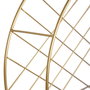 Etagère 51 x 14 x 51 cm Naturel Doré Métal Bois