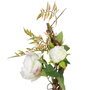 BigBuy Home Fleurs décoratives Blanc Pivoine 100 x 27 x 20 cm