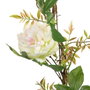 BigBuy Home Fleurs décoratives Blanc Pivoine 160 x 30 x 24 cm