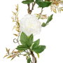 BigBuy Home Fleurs décoratives Blanc Pivoine 160 x 30 x 24 cm