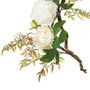 BigBuy Home Fleurs décoratives Blanc Pivoine 160 x 30 x 24 cm