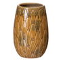 Vase 15 x 15 x 22,5 cm Céramique Moutarde