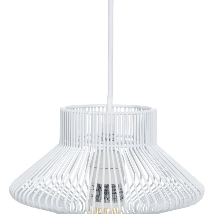 BigBuy Home Suspension Métal Blanc 28 x 28 cm