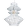 BigBuy Home Suspension Métal Blanc 28 x 28 cm