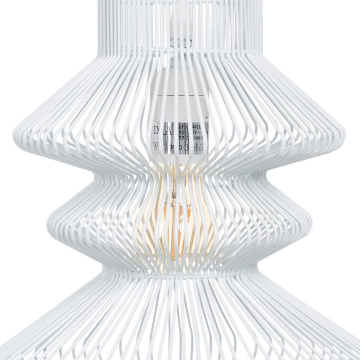 BigBuy Home Suspension Métal Blanc 28 x 28 cm