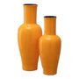 BigBuy Home Vase 18 x 18 x 46,5 cm Céramique Jaune