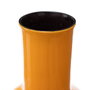 BigBuy Home Vase 18 x 18 x 46,5 cm Céramique Jaune