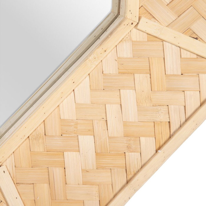 BigBuy Home Miroir mural Naturel 81 x 6,5 x 81 cm