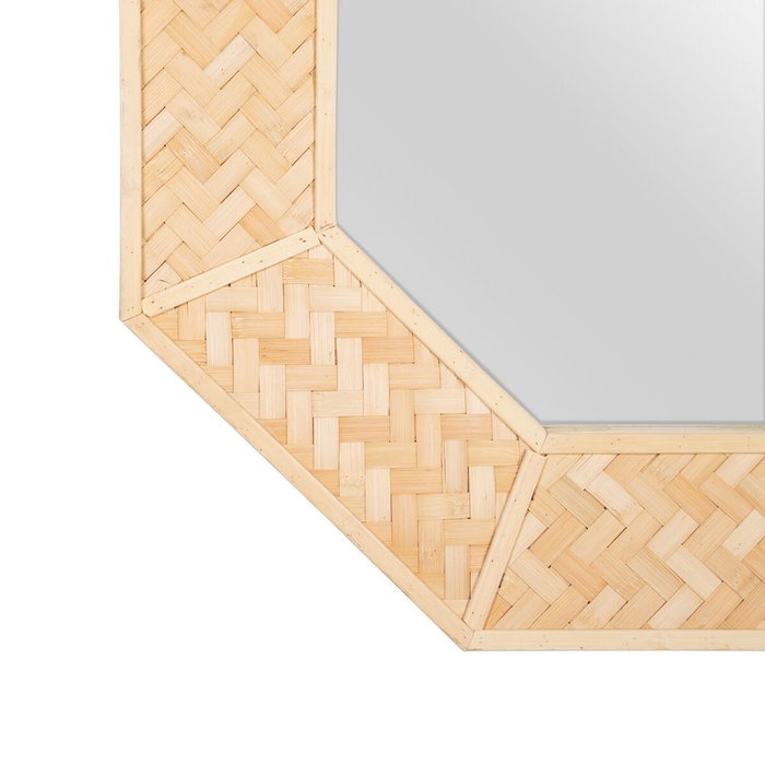BigBuy Home Miroir mural Naturel 81 x 6,5 x 81 cm