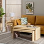 BigBuy Home Table Basse 2 Unités Bois Naturel 110 x 55 x 50 cm