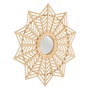 BigBuy Home Miroir mural Naturel 65 x 2,5 x 65 cm