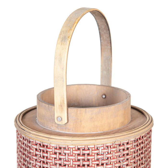 BigBuy Home Lanterne et Bougeoir Marron en Fibre Naturelle BigBuy Home Lanterne et Bougeoir Marron en Fibre Naturelle