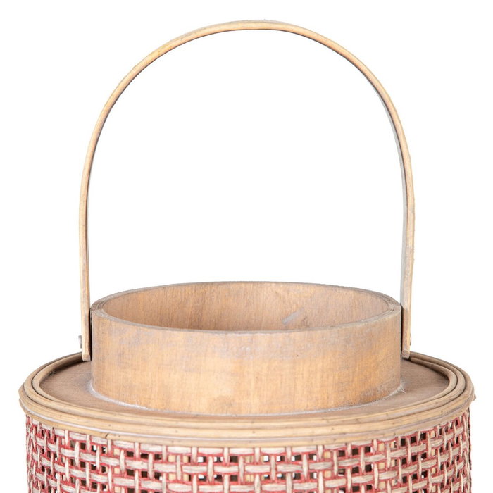 BigBuy Home Lanterne et Bougeoir Marron en Fibre Naturelle BigBuy Home Lanterne et Bougeoir Marron en Fibre Naturelle