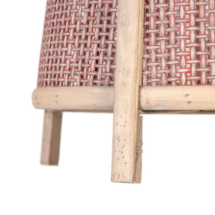 BigBuy Home Lanterne Bougeoir Marron Fibre naturelle