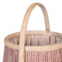 BigBuy Home Lanterne Bougeoir Marron Fibre naturelle