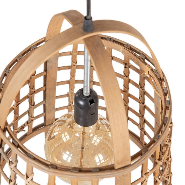 BigBuy Home Suspension Naturel Bambou 33,5 x 33,5 x 48,5 cm