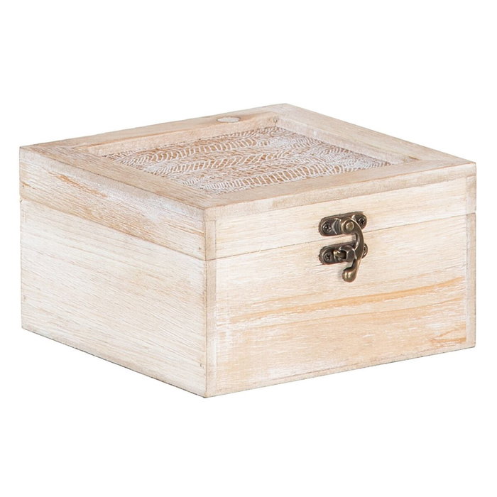 BigBuy Home Boîte Décorative Volets Rotin 20 x 20 x 12 cm (2 Unités) BigBuy Home Boîte Décorative Volets Rotin 20 x 20 x 12 cm (2 Unités)