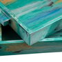 BigBuy Home Plateau 45 x 33 x 4,5 cm Bleu DMF (Lot de 2)