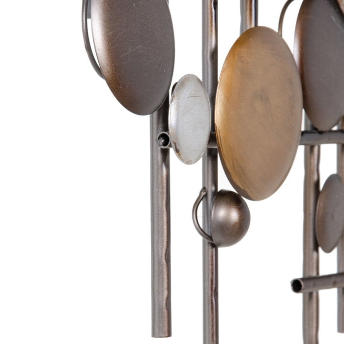 BigBuy Home Décoration murale 91,5 x 4,5 x 72 cm Doré Métal Argent