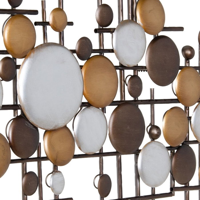 BigBuy Home Décoration murale 91,5 x 4,5 x 72 cm Doré Métal Argent
