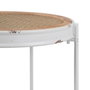 BigBuy Home Table d'appoint circulaire en métal blanc