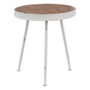BigBuy Home Table d'appoint Naturel Métal Blanc