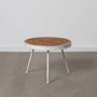 BigBuy Home Table Basse Blanc Naturel 60 x 60 x 45 cm