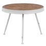 BigBuy Home Table Basse Blanc Naturel 60 x 60 x 45 cm