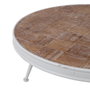 BigBuy Home Table Basse Blanc Naturel Circulaire